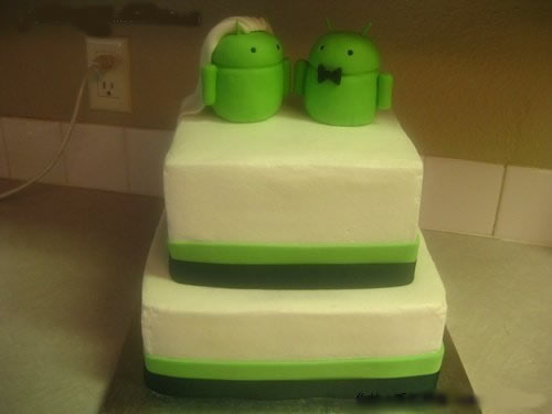 超级狂热粉丝 Android机器人式主题婚礼