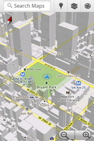 谷歌地图V5.0版将发布 支持3D视图功能_Andr