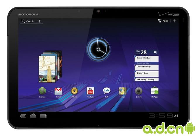 第一台Android 3.0平板发布 Motorola Xoom