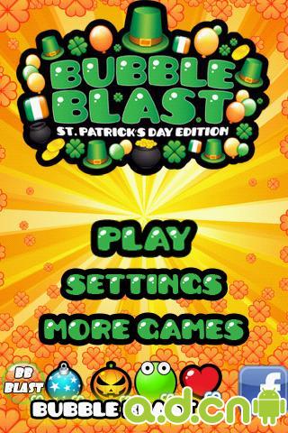 《泡沫爆破圣帕特里克版 Bubble Blast St Patrick's Day》