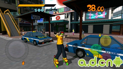 安卓动作游戏《街头涂鸦 Jet Set Radio》