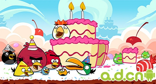 安卓经典益智休闲游戏《愤怒的小鸟 Angry Birds》