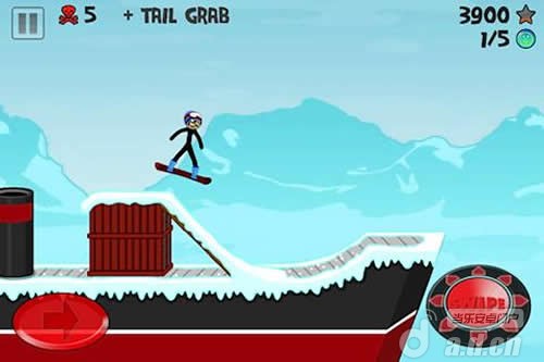  《火柴人滑雪 Stickman Snowboarder》