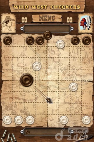 《狂野西部跳棋 Wild West Checkers》